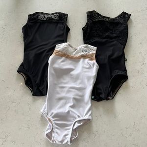 3 Luckyleo Dancewear leotards size XXS